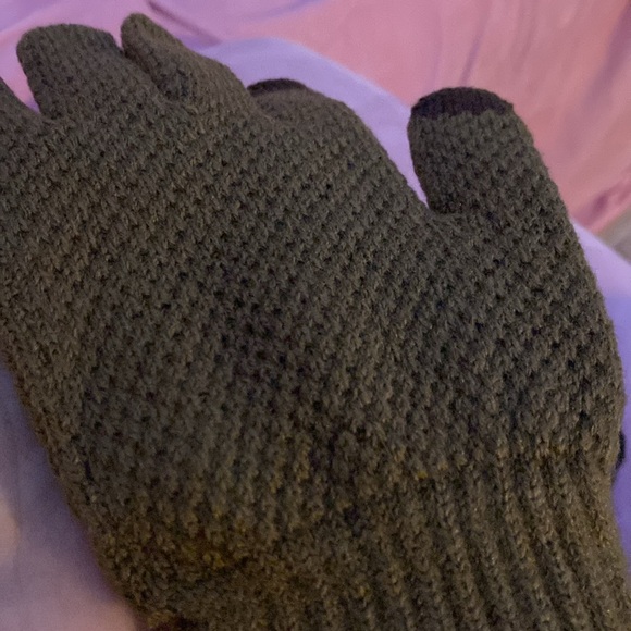 NEW 100% Cotton Touch Screen Winter Gloves Knit Coffee Phone Textured - Picture 5 of 5